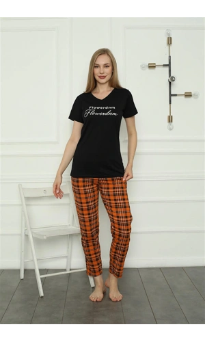 Moda Çizgi Kadın Penye Pijama Takım 4165