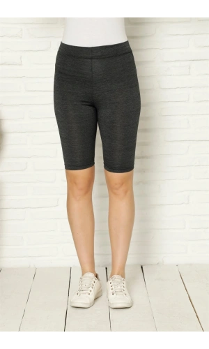 Moda Çizgi Penye Likralı Diz Üstü Tayt 5887