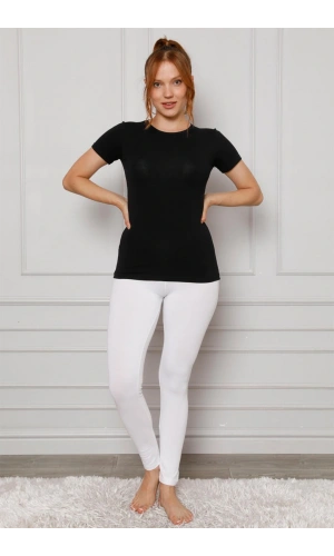 Moda Çizgi Penye Likralı Tayt 5877P