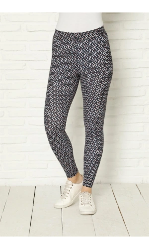 Moda Çizgi Penye Likralı Tayt 5884