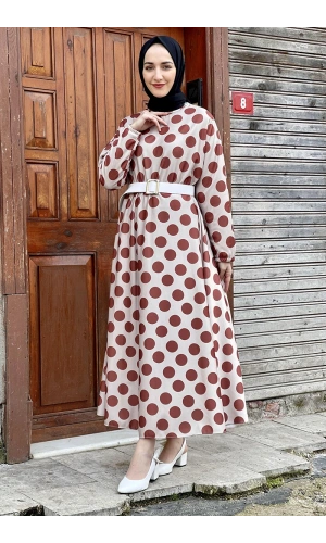 Moda Çizgi Tesettür Elbise