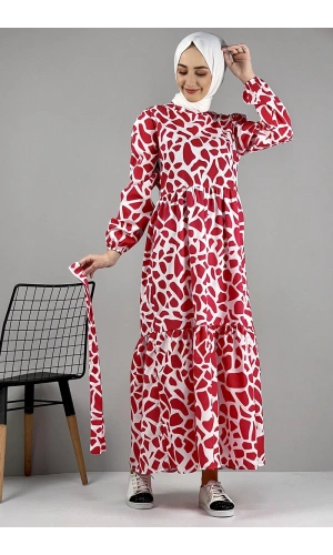 Moda Çizgi Tesettür Elbise