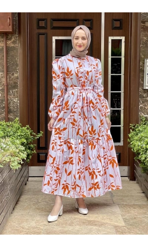 Moda Çizgi Tesettür Elbise