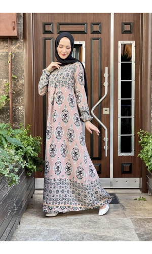 Moda Çizgi Tesettür Elbise