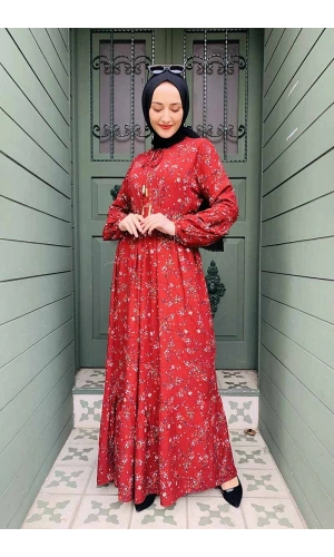 Moda Çizgi Tesettür Elbise