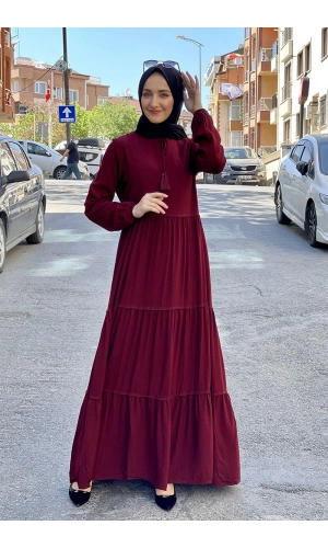 Moda Çizgi Tesettür Elbise