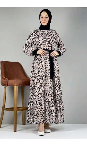 Moda Çizgi Tesettür Elbise