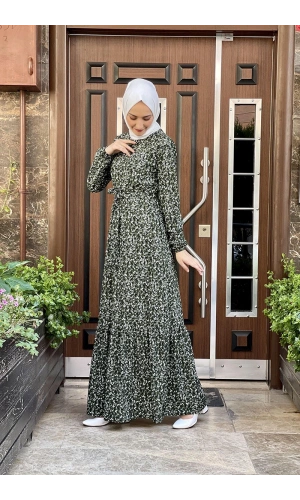 Moda Çizgi Tesettür Elbise