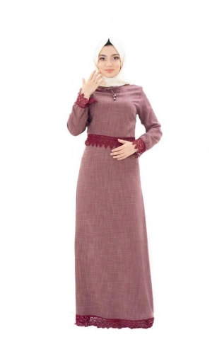 Moda Çizgi Tesettür Elbise