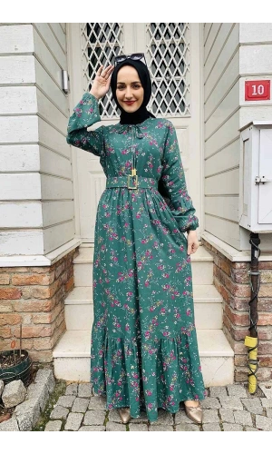 Moda Çizgi Tesettür Elbise