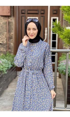 Moda Çizgi Tesettür Elbise