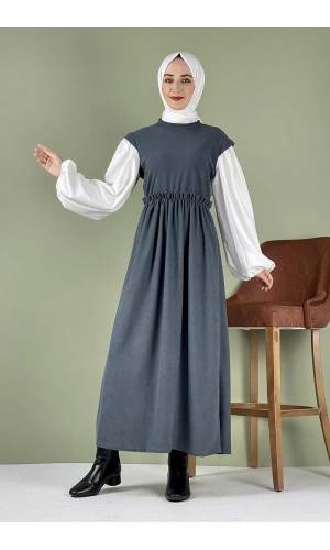 Moda Çizgi Tesettür Elbise