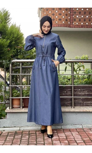 Moda Çizgi Tesettür Elbise