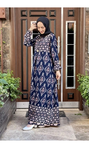 Moda Çizgi Tesettür Elbise