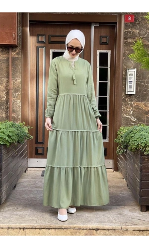 Moda Çizgi Tesettür Elbise