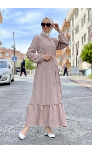 Moda Çizgi Tesettür Elbise