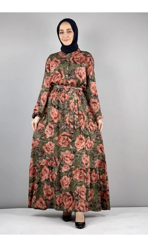 Moda Çizgi Tesettür Elbise