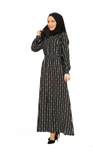 Moda Çizgi Tesettür Elbise