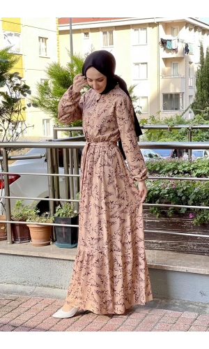 Moda Çizgi Tesettür Elbise
