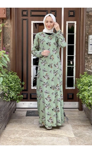 Moda Çizgi Tesettür Elbise