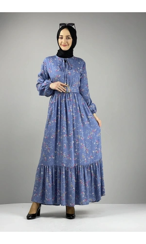 Moda Çizgi Tesettür Elbise