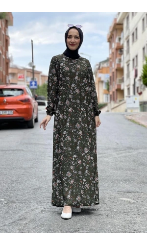 Moda Çizgi Tesettür Elbise