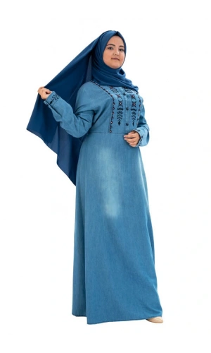 Moda Çizgi Tesettür Elbise