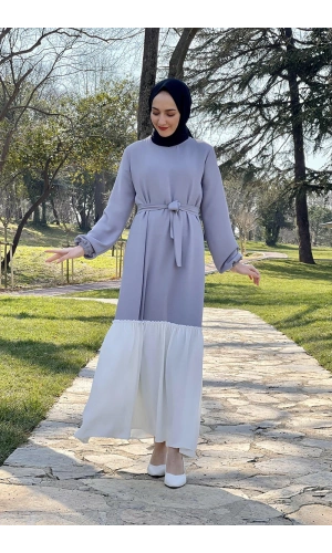 Moda Çizgi Tesettür Elbise