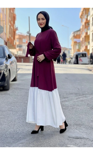 Moda Çizgi Tesettür Elbise