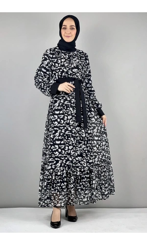 Moda Çizgi Tesettür Elbise