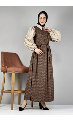 Moda Çizgi Tesettür Elbise