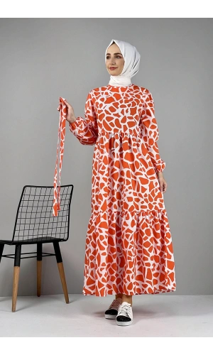 Moda Çizgi Tesettür Elbise