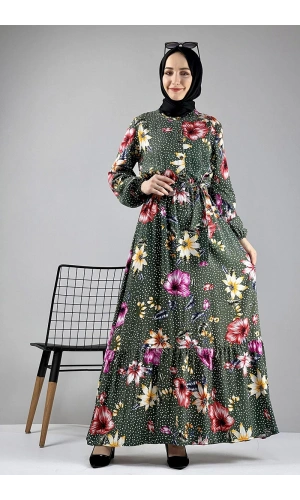 Moda Çizgi Tesettür Elbise