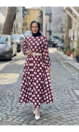 Moda Çizgi Tesettür Elbise