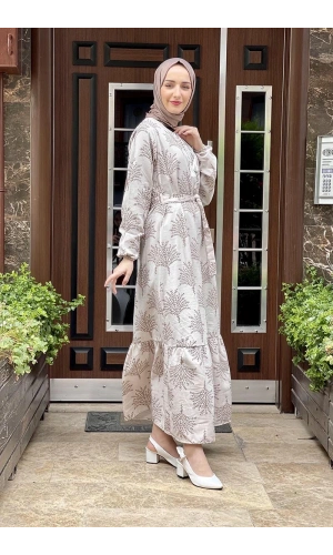 Moda Çizgi Tesettür Elbise