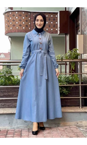 Moda Çizgi Tesettür Elbise