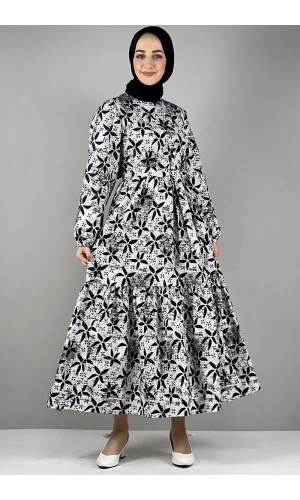 Moda Çizgi Tesettür Elbise