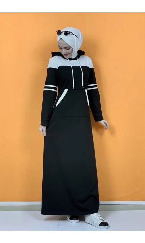 Moda Çizgi Tesettür Elbise