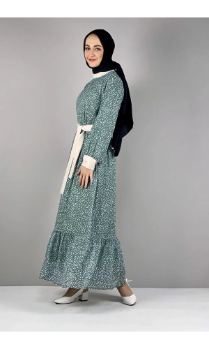 Moda Çizgi Tesettür Elbise