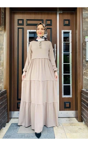 Moda Çizgi Tesettür Elbise