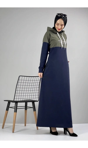 Moda Çizgi Tesettür Elbise