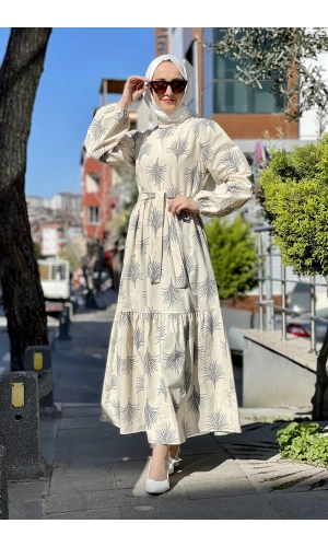 Moda Çizgi Tesettür Elbise