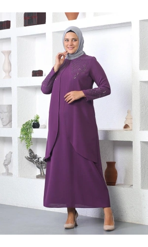 Moda Çizgi Tesettür Elbise