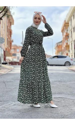 Moda Çizgi Tesettür Elbise