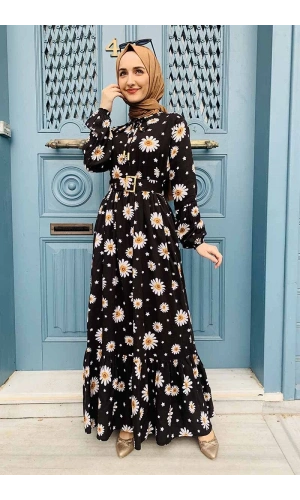 Moda Çizgi Tesettür Elbise