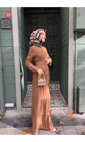 Moda Çizgi Tesettür Elbise