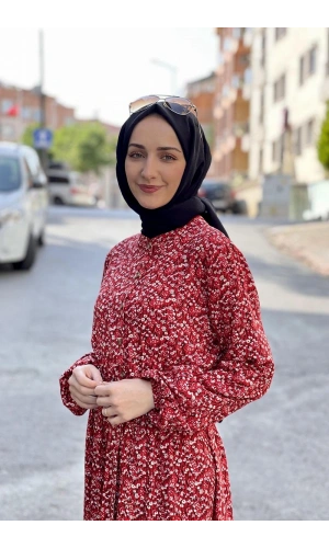 Moda Çizgi Tesettür Elbise