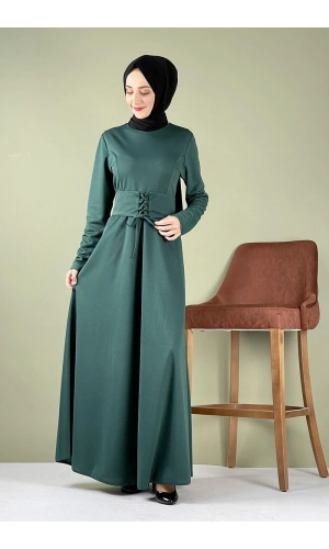 Moda Çizgi Tesettür Elbise