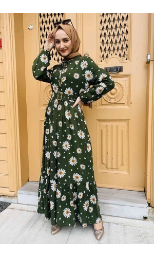 Moda Çizgi Tesettür Elbise