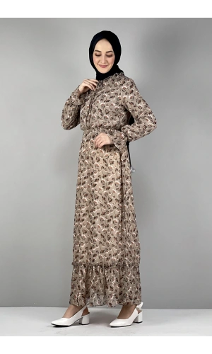 Moda Çizgi Tesettür Elbise